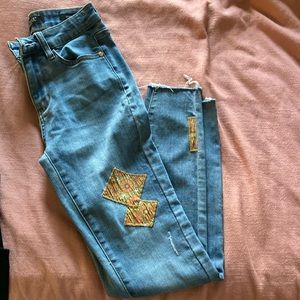 Patch Judy blue skinny jeans